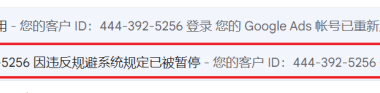 最近谷歌广告又出奇葩：被规避的账户，我没有去申诉，自动恢复了