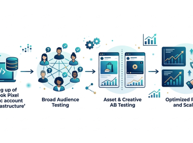 跨境电商Facebook广告测款流程图详解:从Pixel基建准备、泛受众测试到高转化素材AB测试,操盘手级别的高胜率SOP与核心逻辑全解析