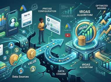 跨越数据鸿沟：精准配置动态转化价值回传激活 tROAS 算法